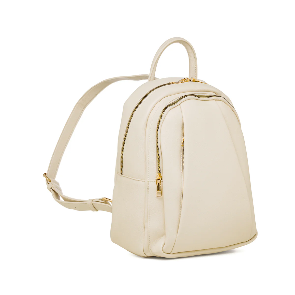 Zaino bianco off-white da Donna con doppio scomprto Lora Ferres - Image 2