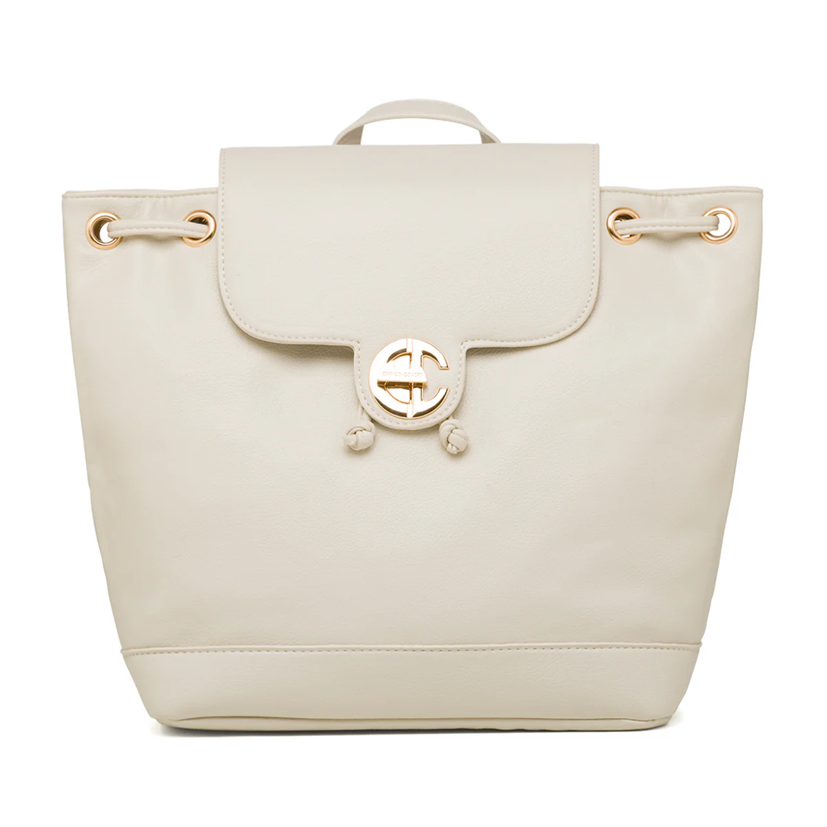 Zaino bianco off-white da Donna con logo Enrico Coveri