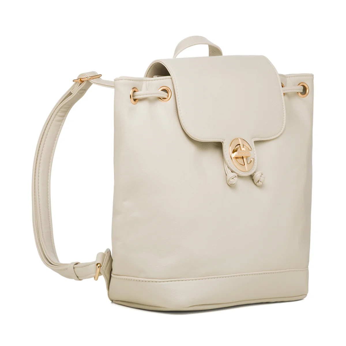 Zaino bianco off-white da Donna con logo Enrico Coveri - Image 2