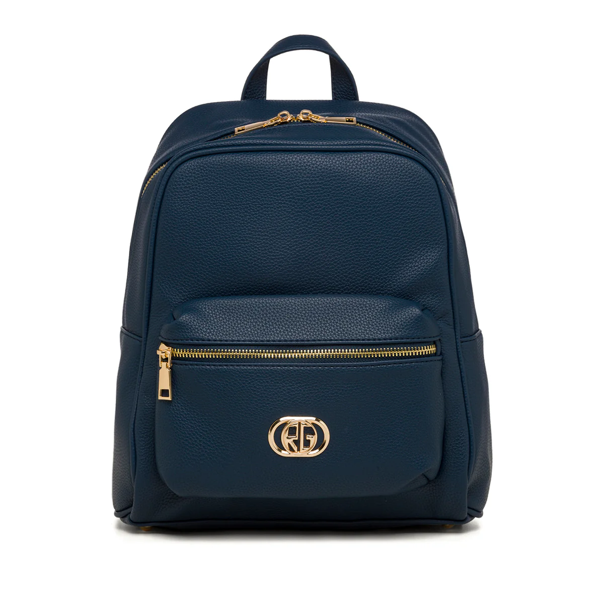 Zaino blu da donna con logo frontale Romeo Gigli Milano Cristy