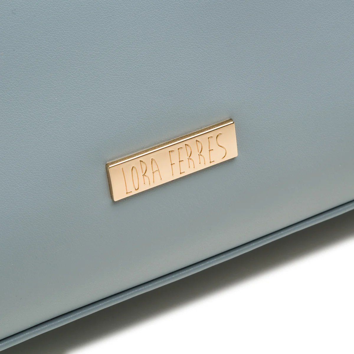 Zaino da donna azzurro con logo frontale Lora Ferres - Image 3