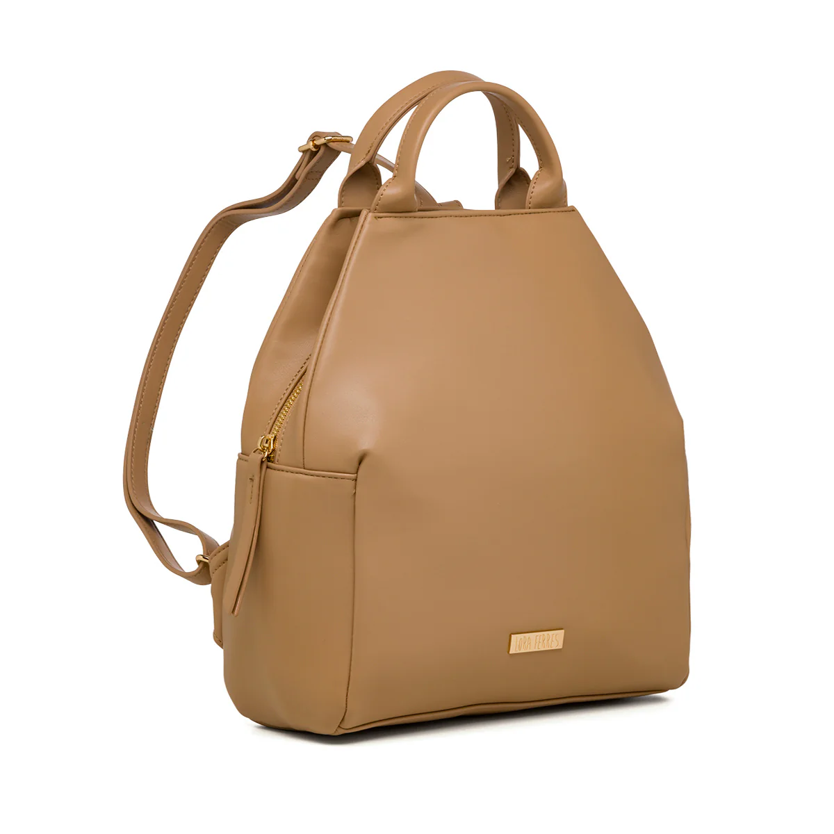 Zaino da donna beige in similpelle Lora Ferres - Image 2