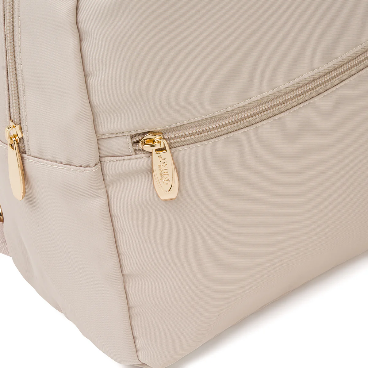 Zaino da Donna Beige in tessuto tecnico con zip oro Dimensione Danza - Image 3