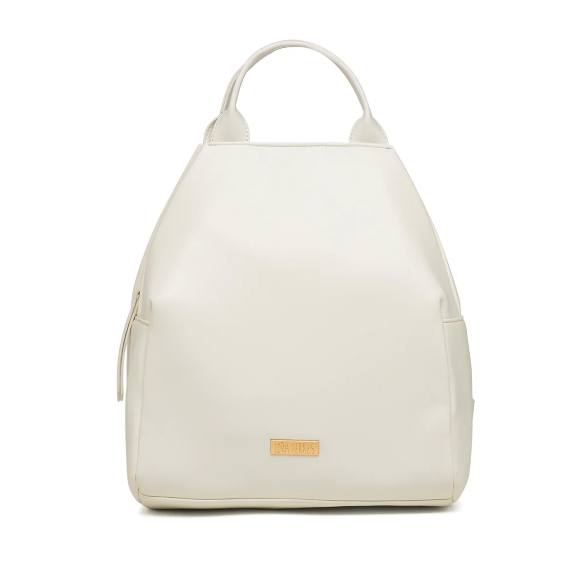 Zaino da donna bianco in similpelle Lora Ferres