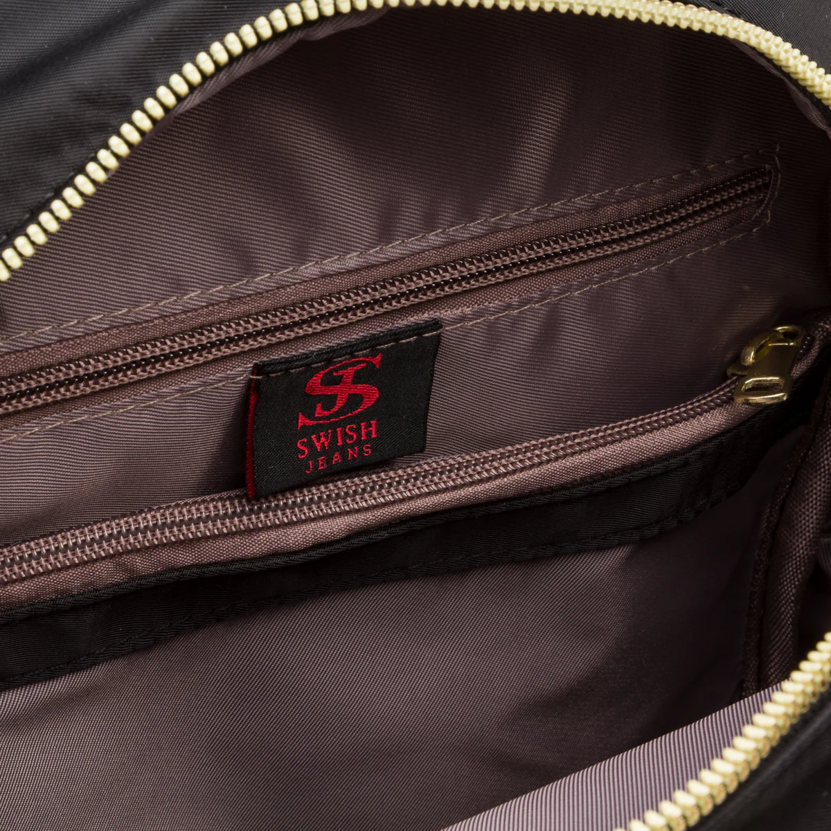 Zaino nero da donna con logo Lora Ferres - Image 4