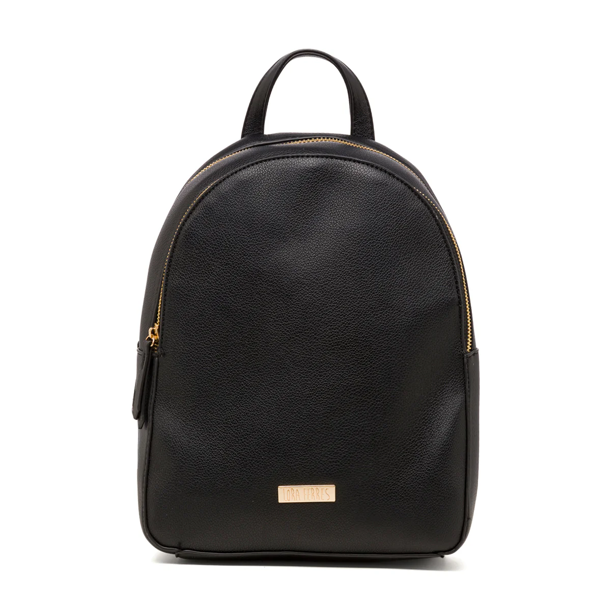Zaino da donna nero con logo Lora Ferres