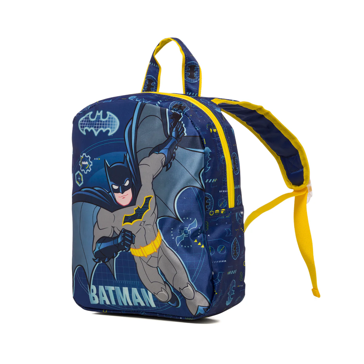 Zaino da scuola piccolo blu con stampa Batman - Image 2
