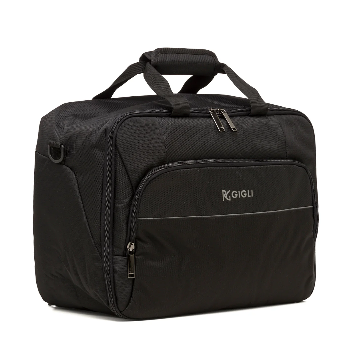Borsa Zaino da Viaggio con zip Nera Romeo Gigli - Image 3