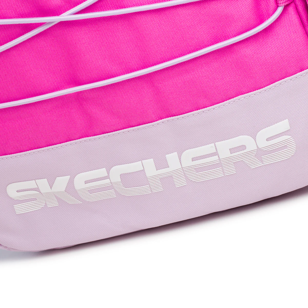 Zaino fucsia con lacci elastici Skechers - Image 3