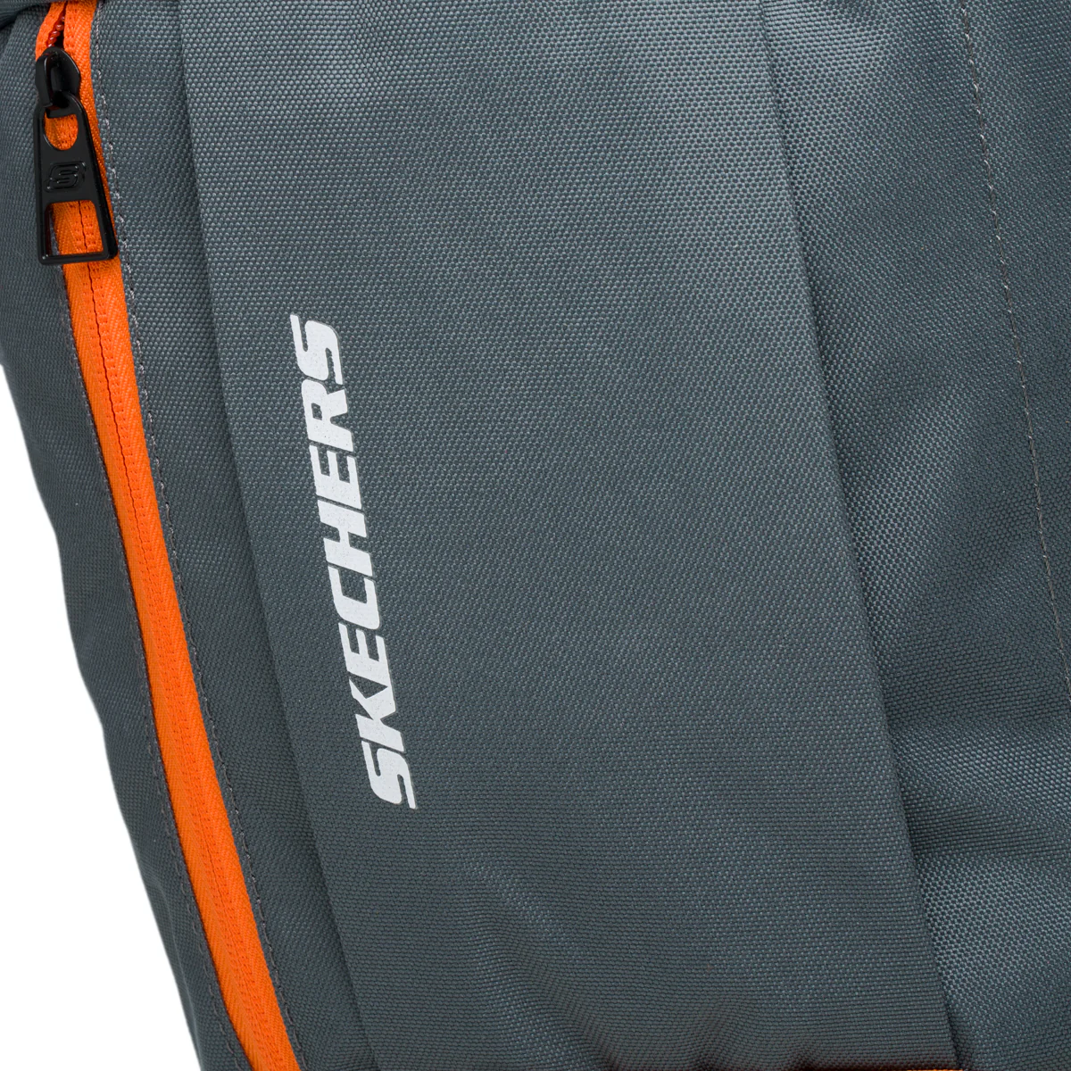 Zaino grigio e arancione con tasca esterna Skechers - Image 3