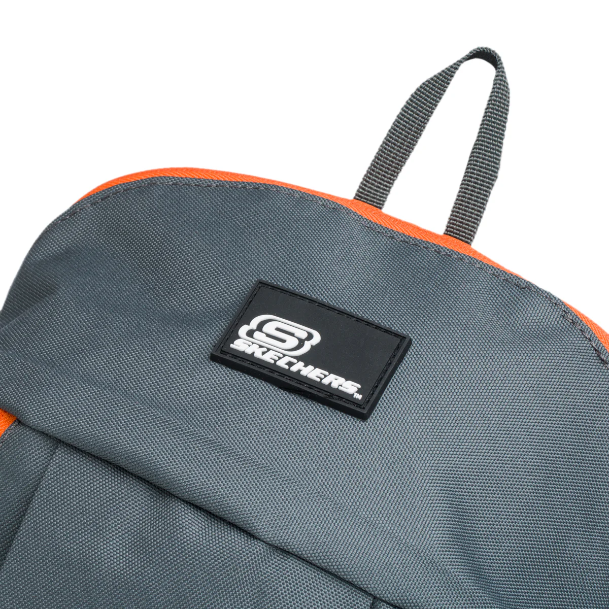 Zaino grigio e arancione con tasca esterna Skechers - Image 4