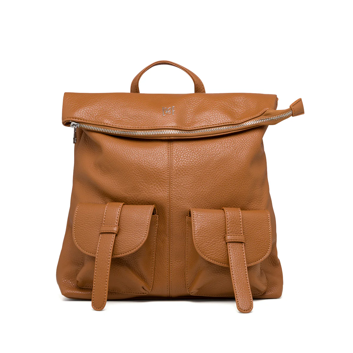 Zaino marrone da donna con tasche anteriori Lora Ferres