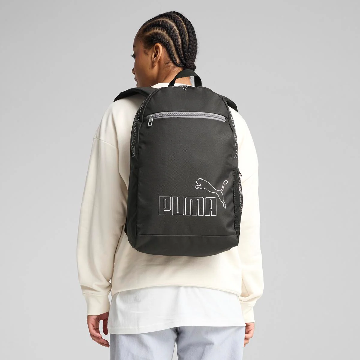 Zaino nero con dettaglio logo Puma Originals