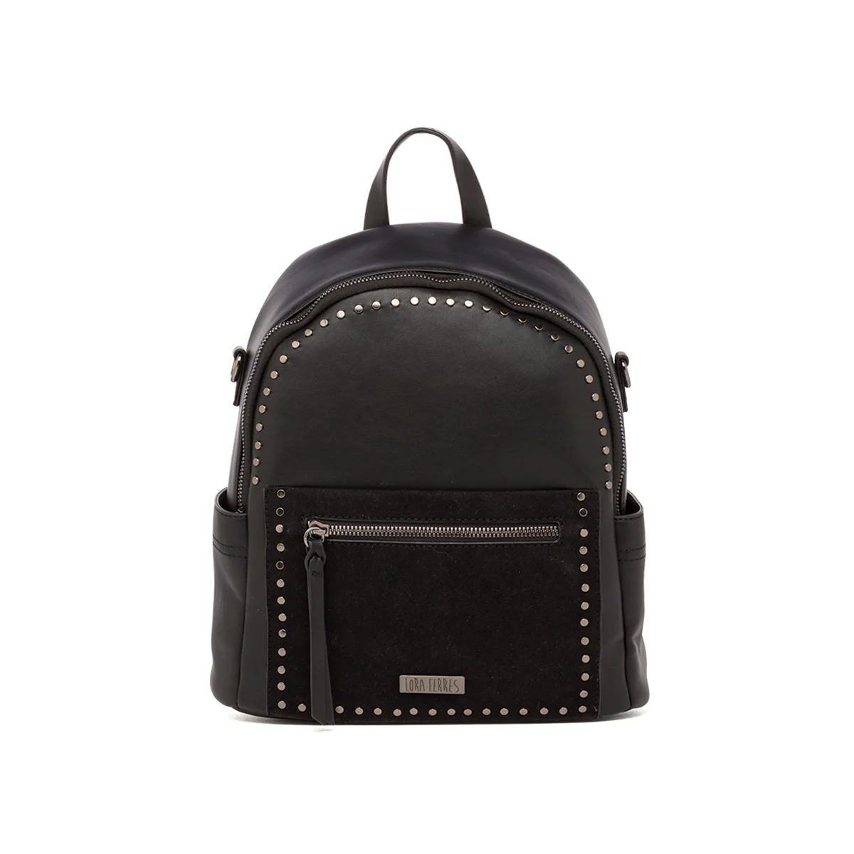 Zaino nero da Donna con borchie Lora Ferres