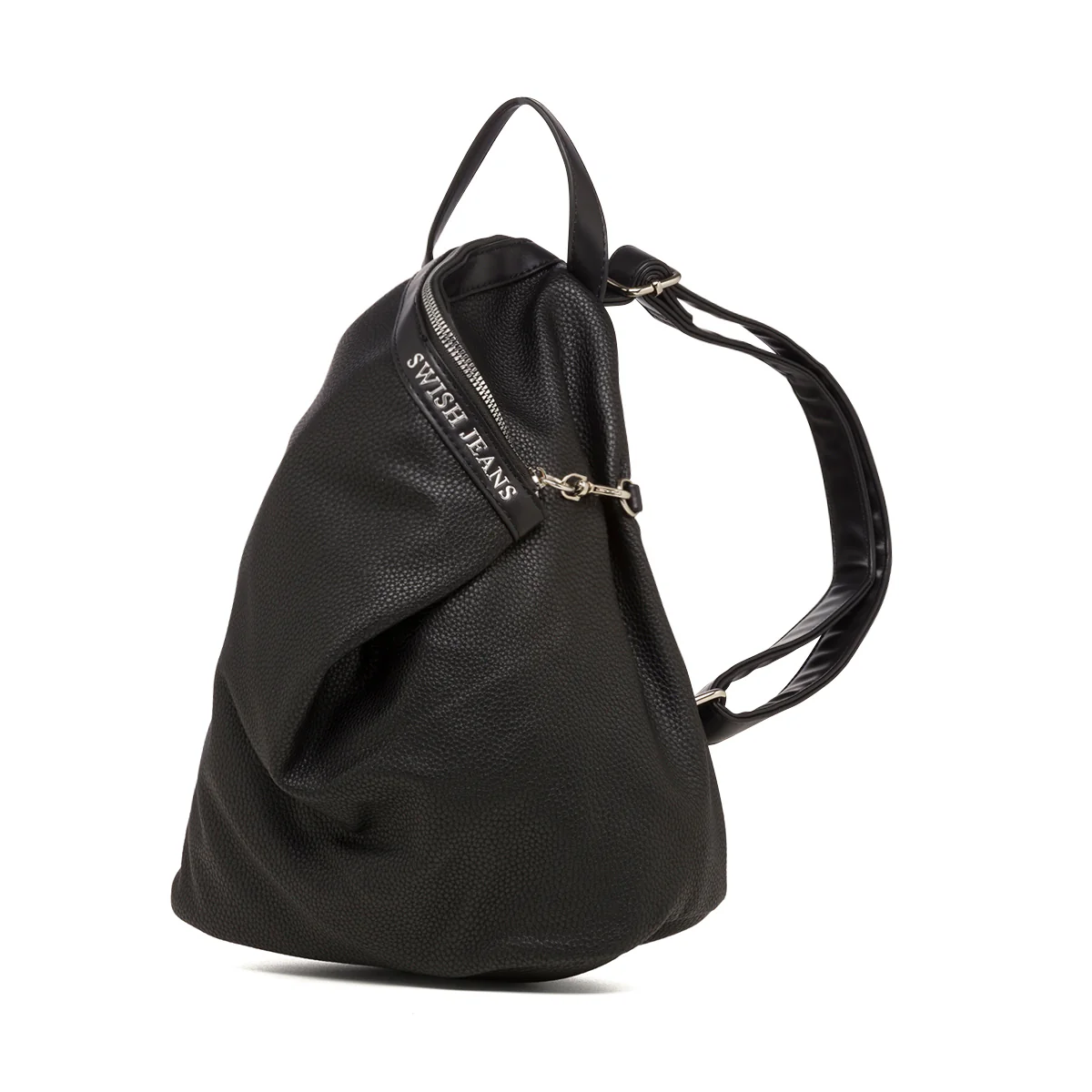 Zaino nero da donna con chiusura a zip Swish Jeans - Image 2