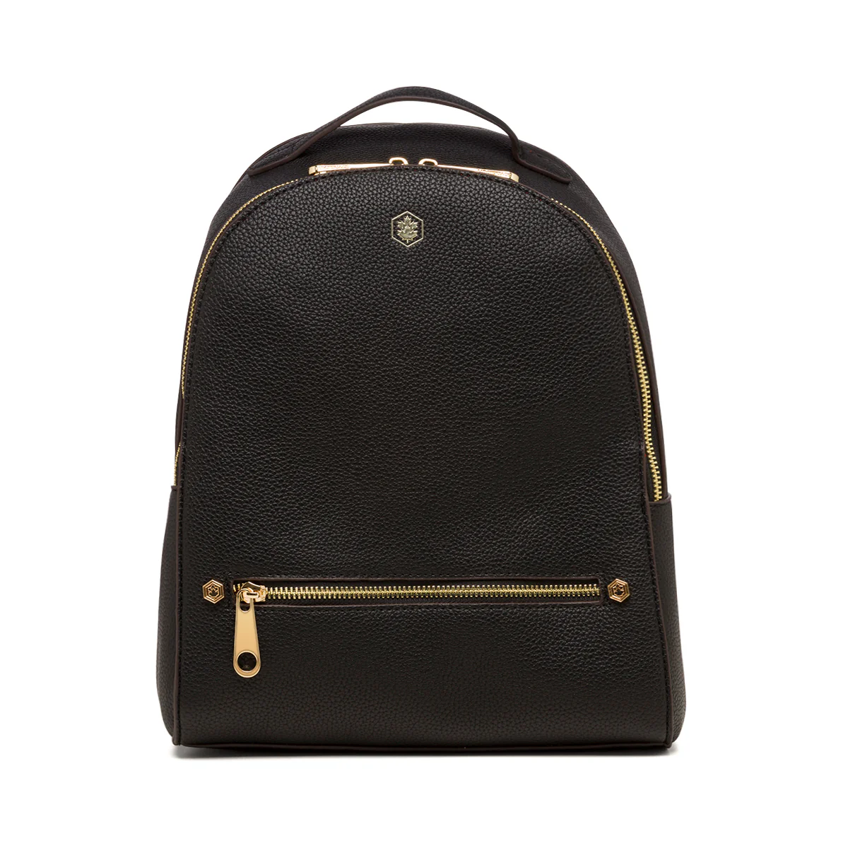 Zaino nero da donna con doppia zip dorataLumberjack Diana