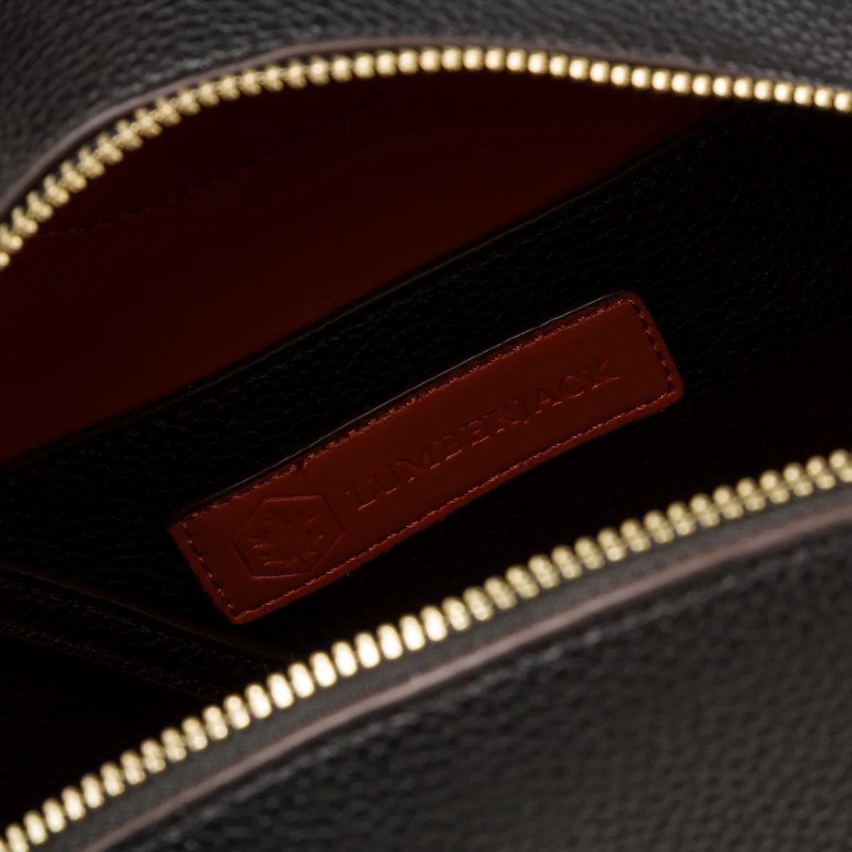 Zaino nero da donna con doppia zip dorataLumberjack Diana - Image 5