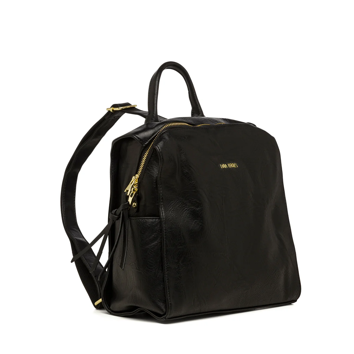 Zaino nero da donna con tasche esterne Lora Ferres - Image 2