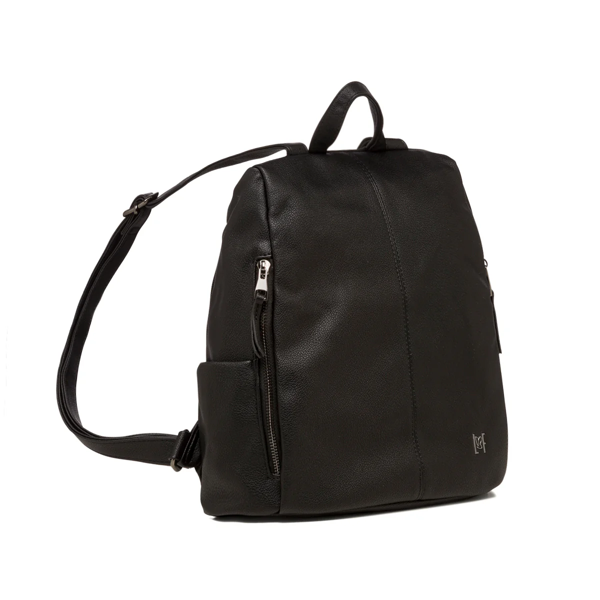 Zaino nero da donna con tripla zip Lora Ferres - Image 2