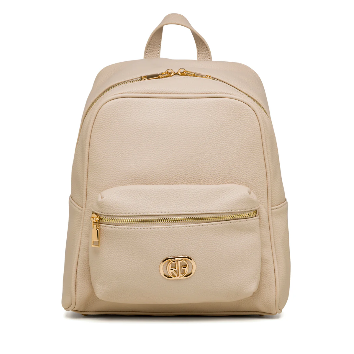 Zaino nude da donna con logo frontale Romeo Gigli Milano Cristy
