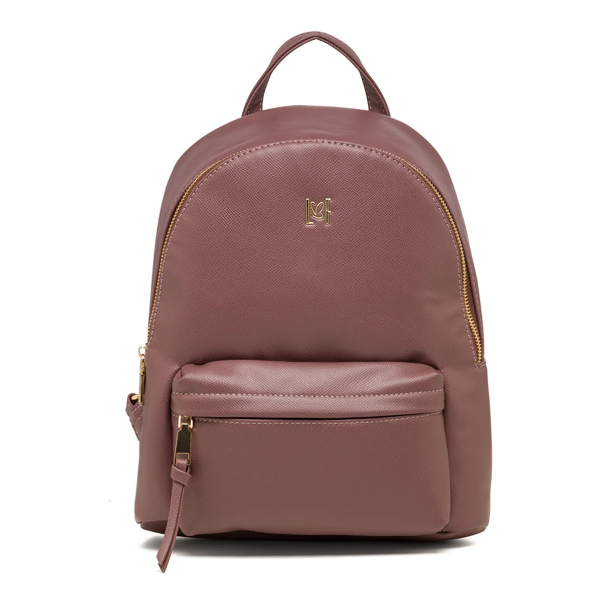 Zaino rosa scuro da donna con doppio chiusura a zip Lora Ferres