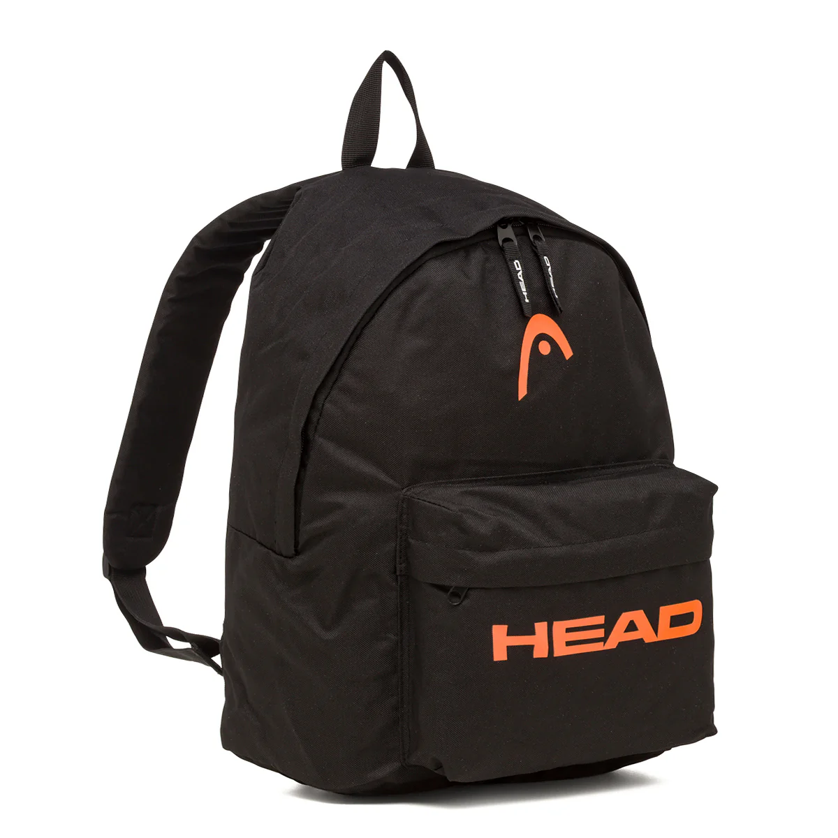Zaino sportivo nero Unisex con tasche e logo arancione Head - Image 2