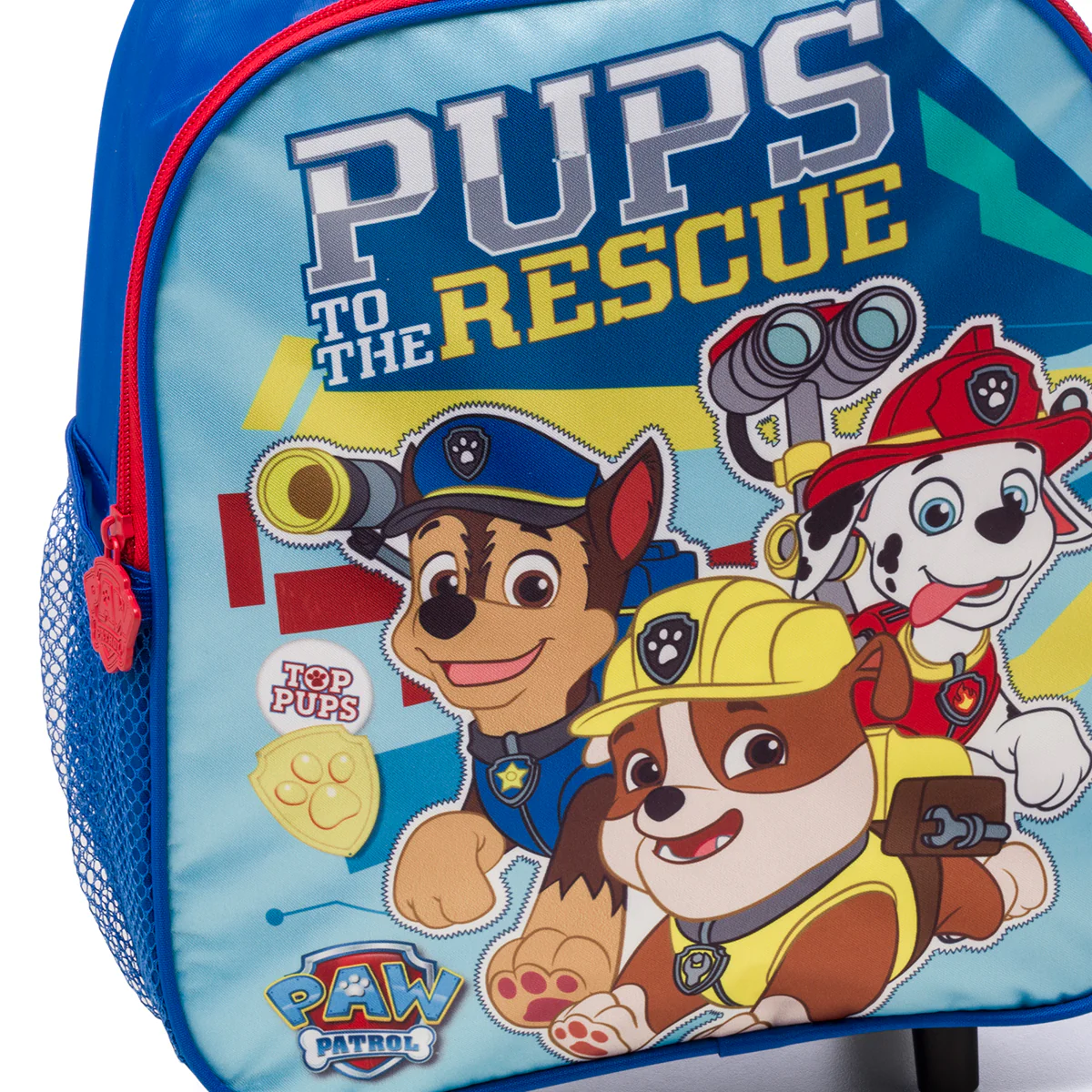 Zaino trolley da scuola blu con stampa Paw Patrol - Image 4