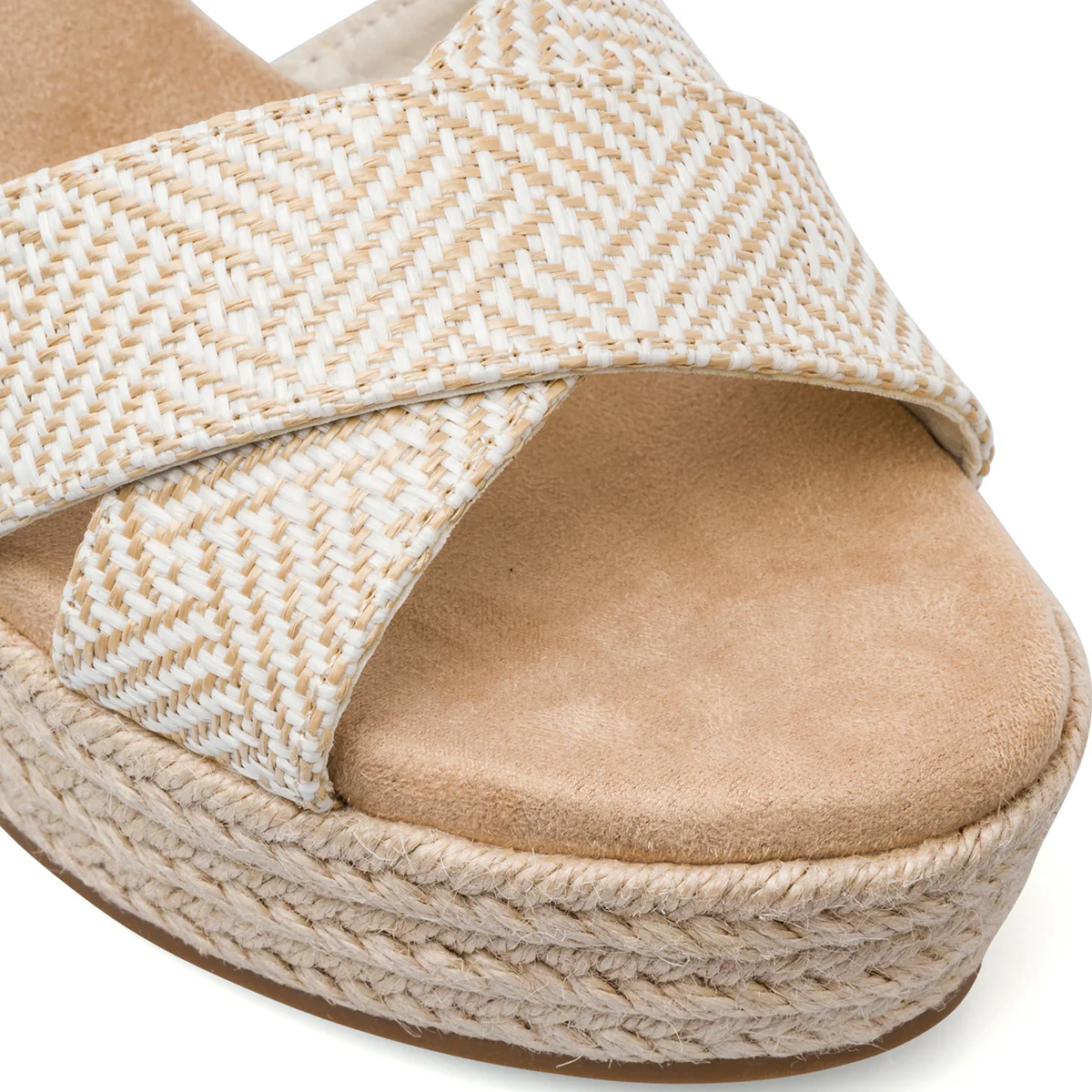 Sandali Zeppe Beige da Donna con zesuola in corda 9,5 cm Lora Ferres - Image 5