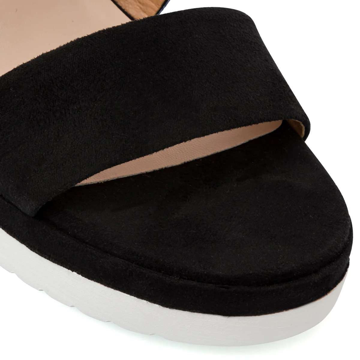 Sandali Zeppe Neri da Donna con Suola comoda e Tacco 7 cm P Soft - Image 5