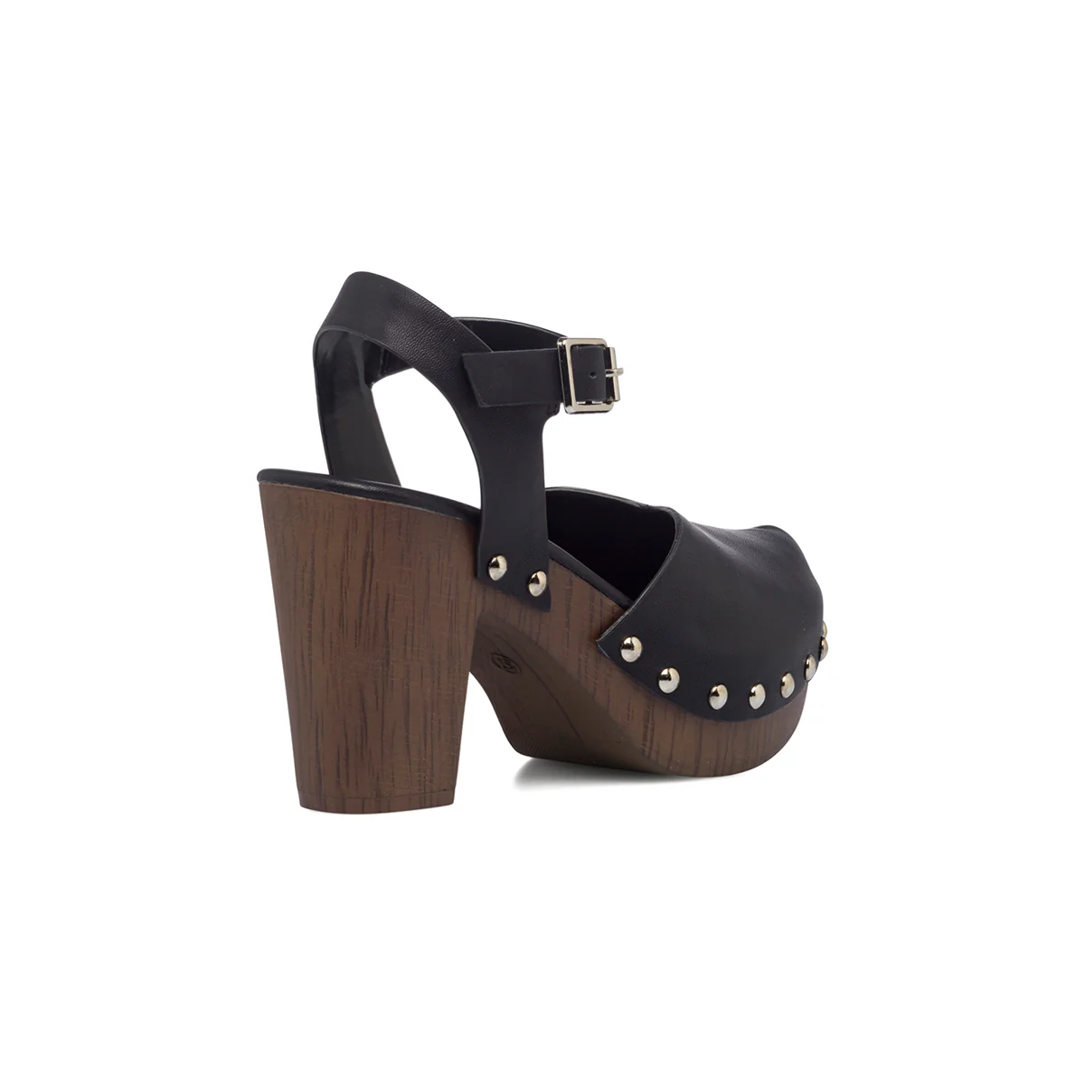 Zoccoli neri da donna con tacco 9 cm e plateau Lora Ferres - Image 6